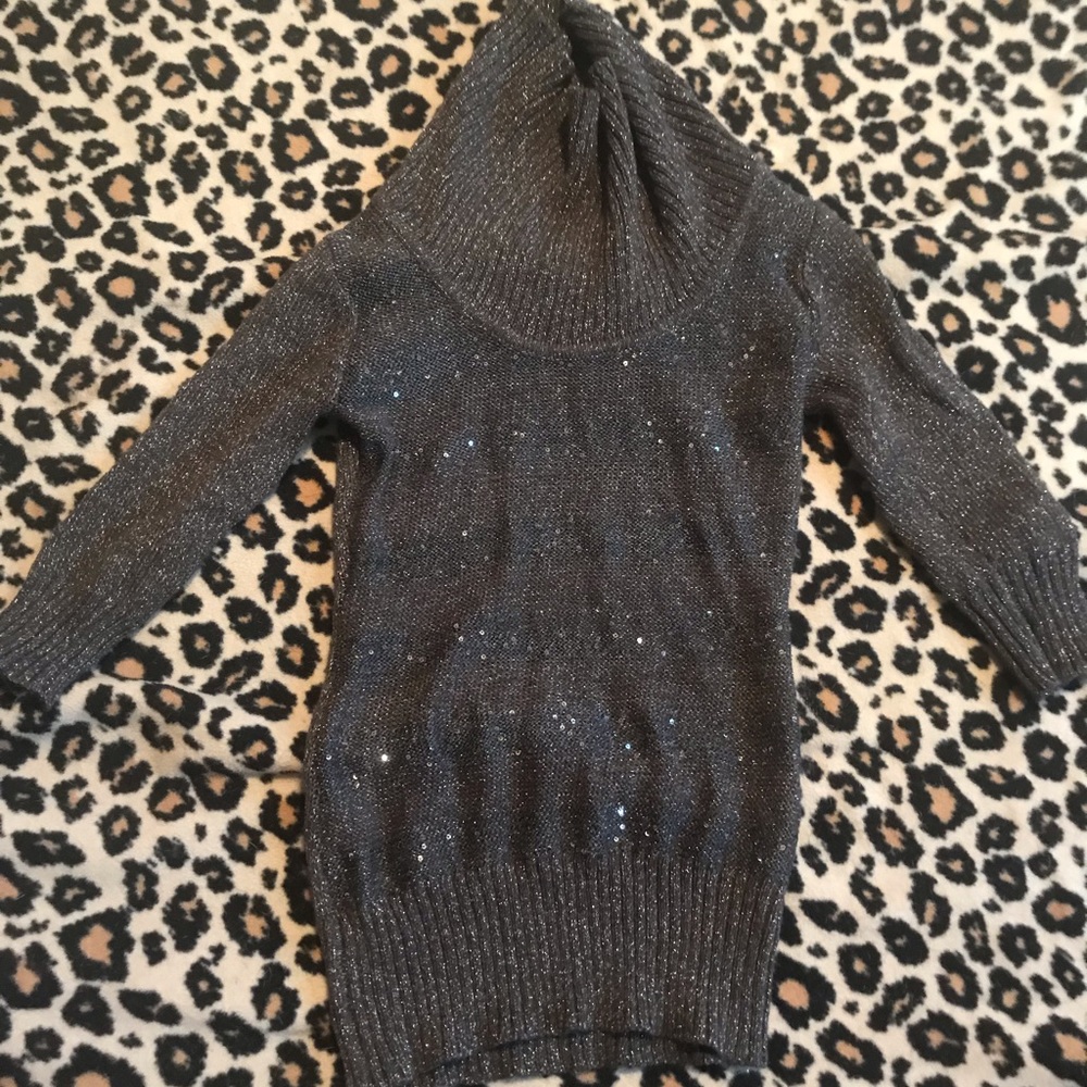 Never worn grey and glitter sweater